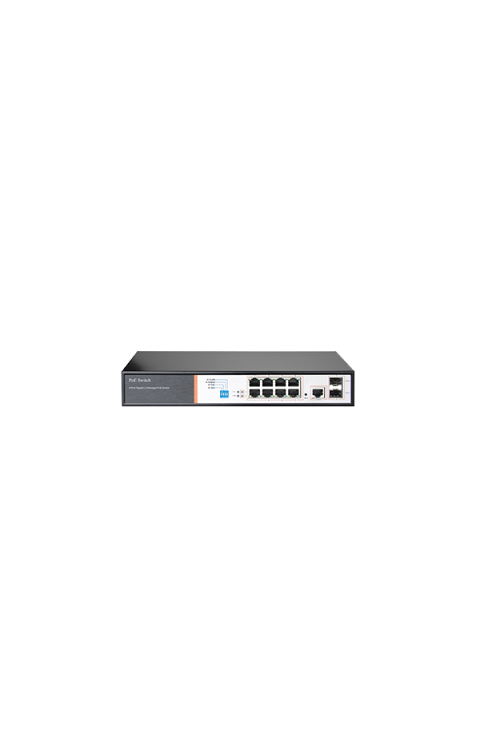 YPS-3008G-2SFP-L2 8 Gigabit Yönetilebilir PoE Switch