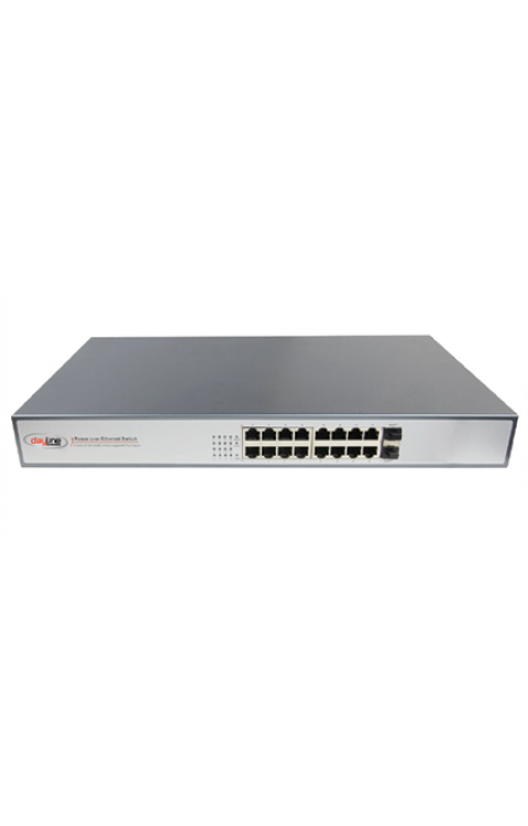 SWP-POE33016PFU-AT 16 Port Gbit PoE Switch
