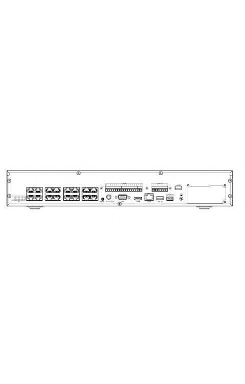 TC-R3440 16 Poe H.265 4HDD 40 Kanal PSE NVR